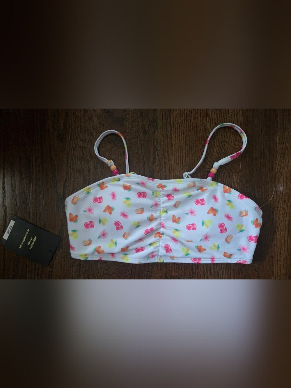 New Art Class Girls Large 10/12 Fruit Swim Top